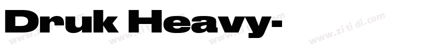 Druk Heavy字体转换 Druk Heavy字体转换